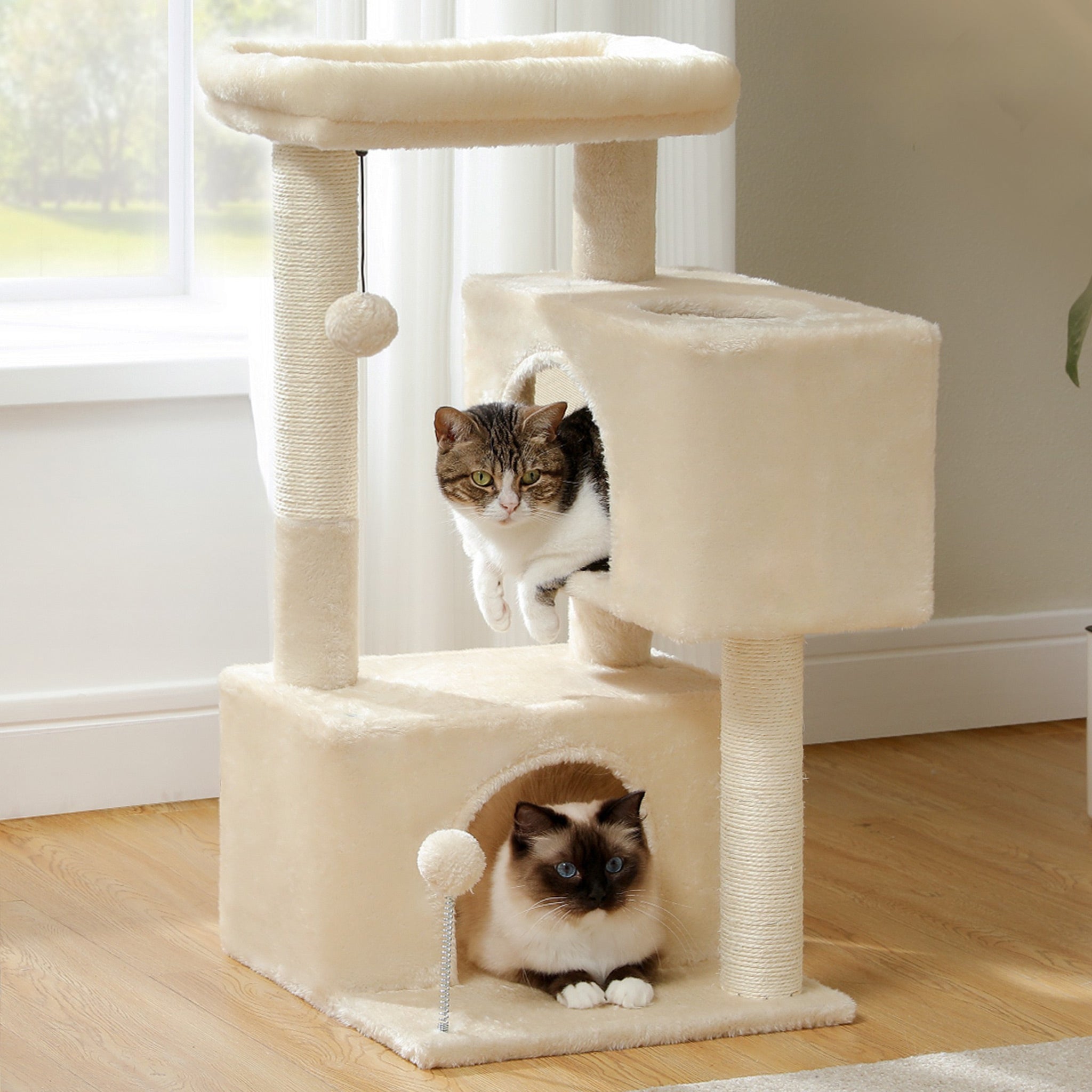 Beige cat tree Image