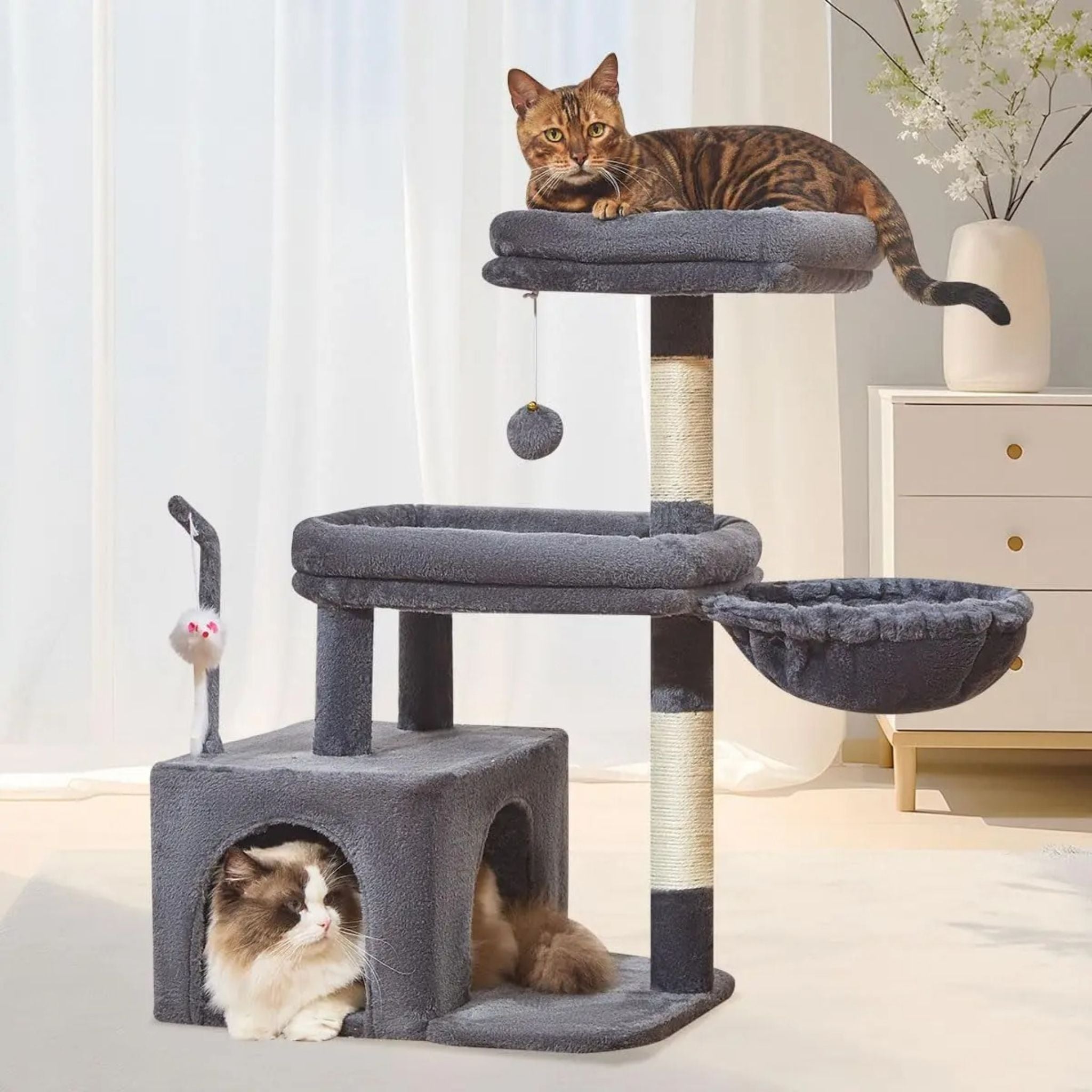 Fabric/plush cat trees Image