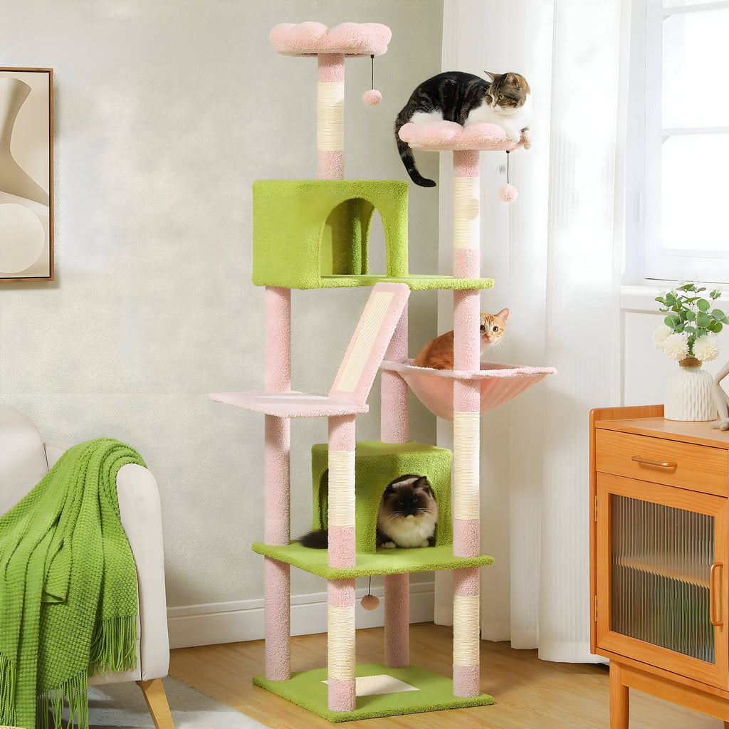 Arbre à Chat Design Fleur