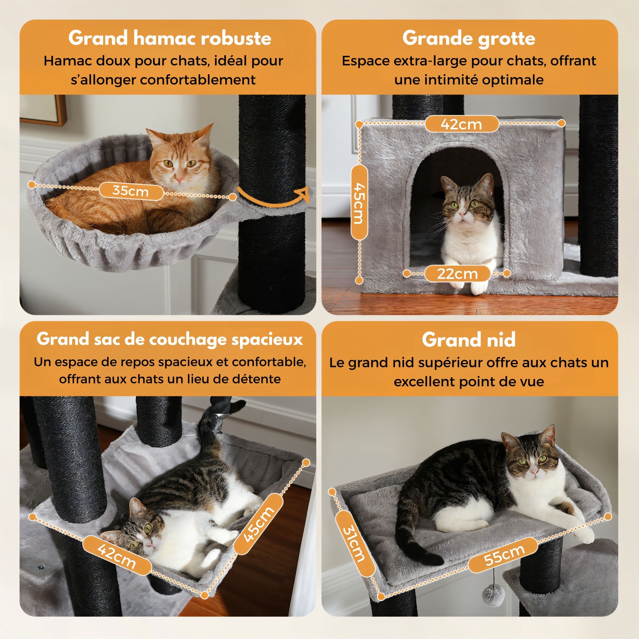 Arbre à Chat XXL pour Maine Coon