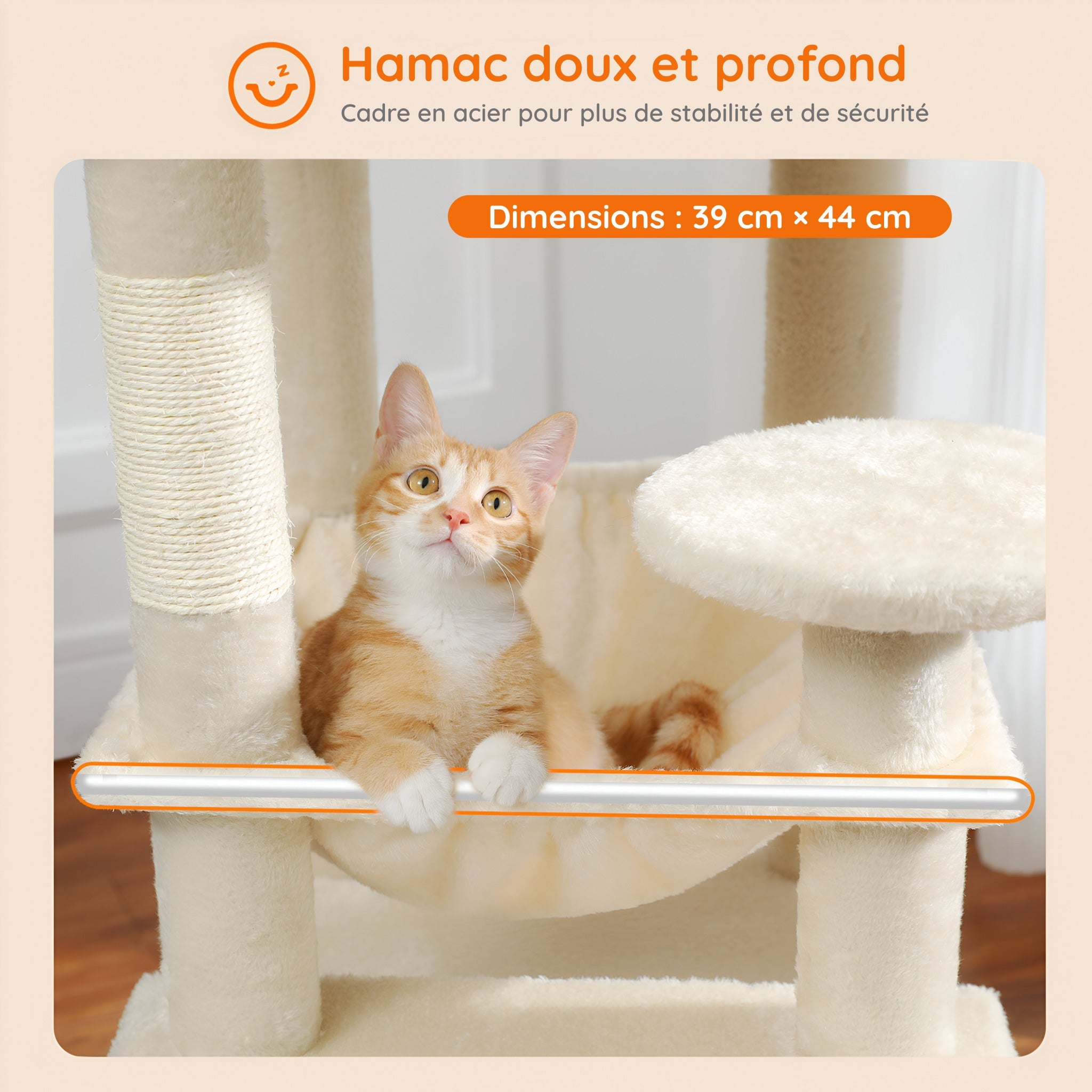 Grand Arbre à Chat Beige