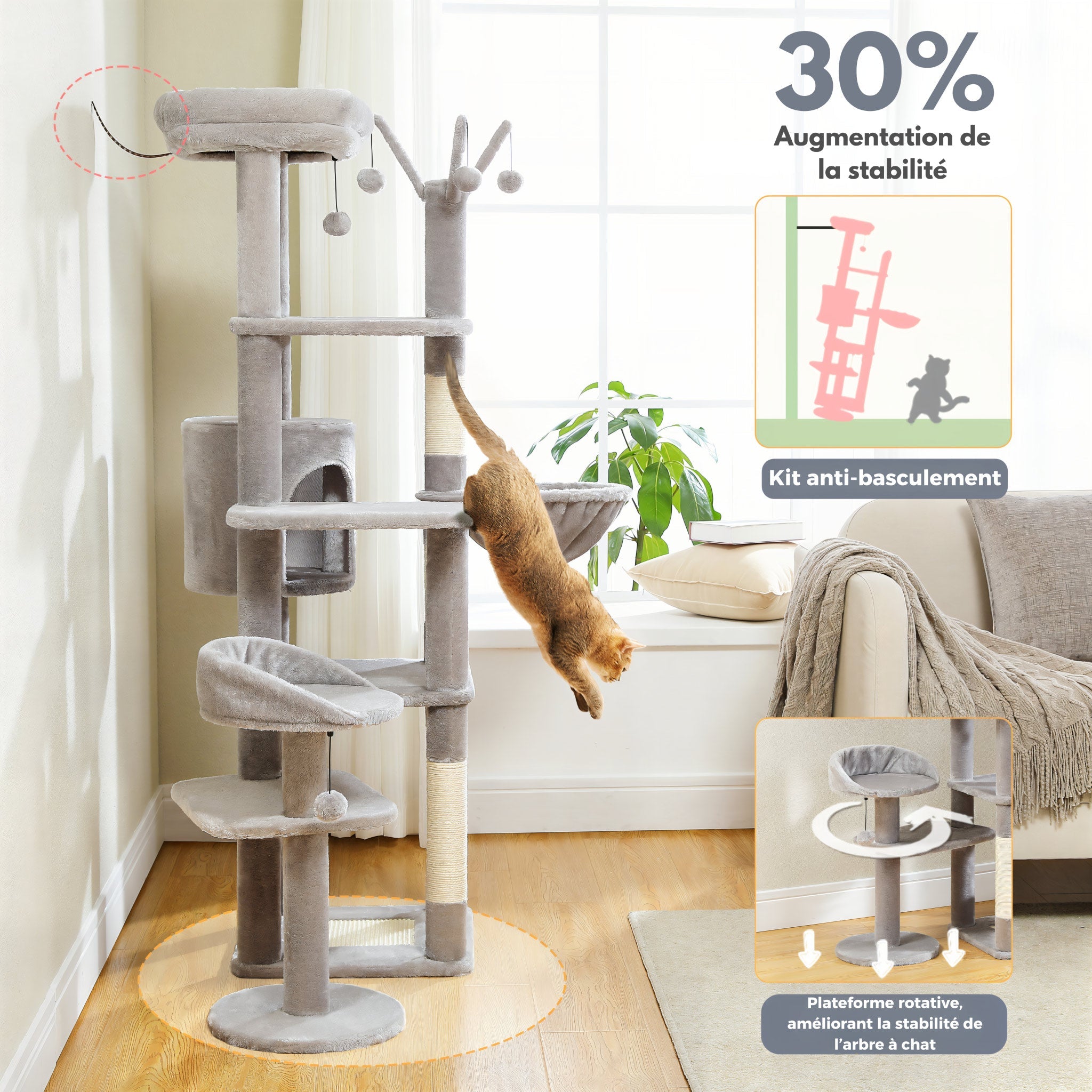 Grand Arbre à Chat Large