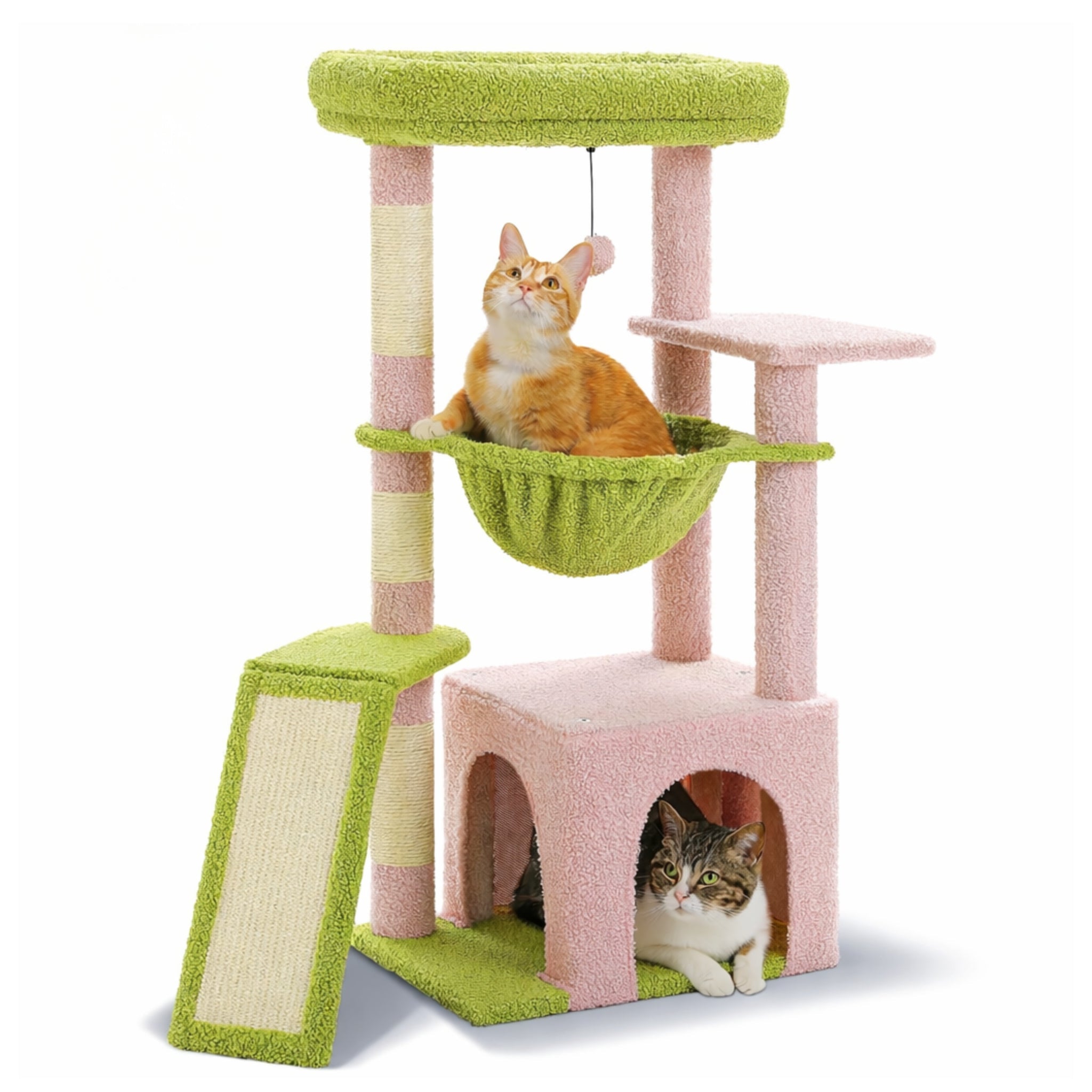 Grand Arbre à Chat avec Niche et Hamac