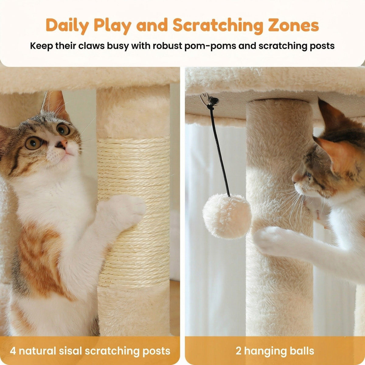 Cat tree 55 in / 140 cm Cat & Cosy