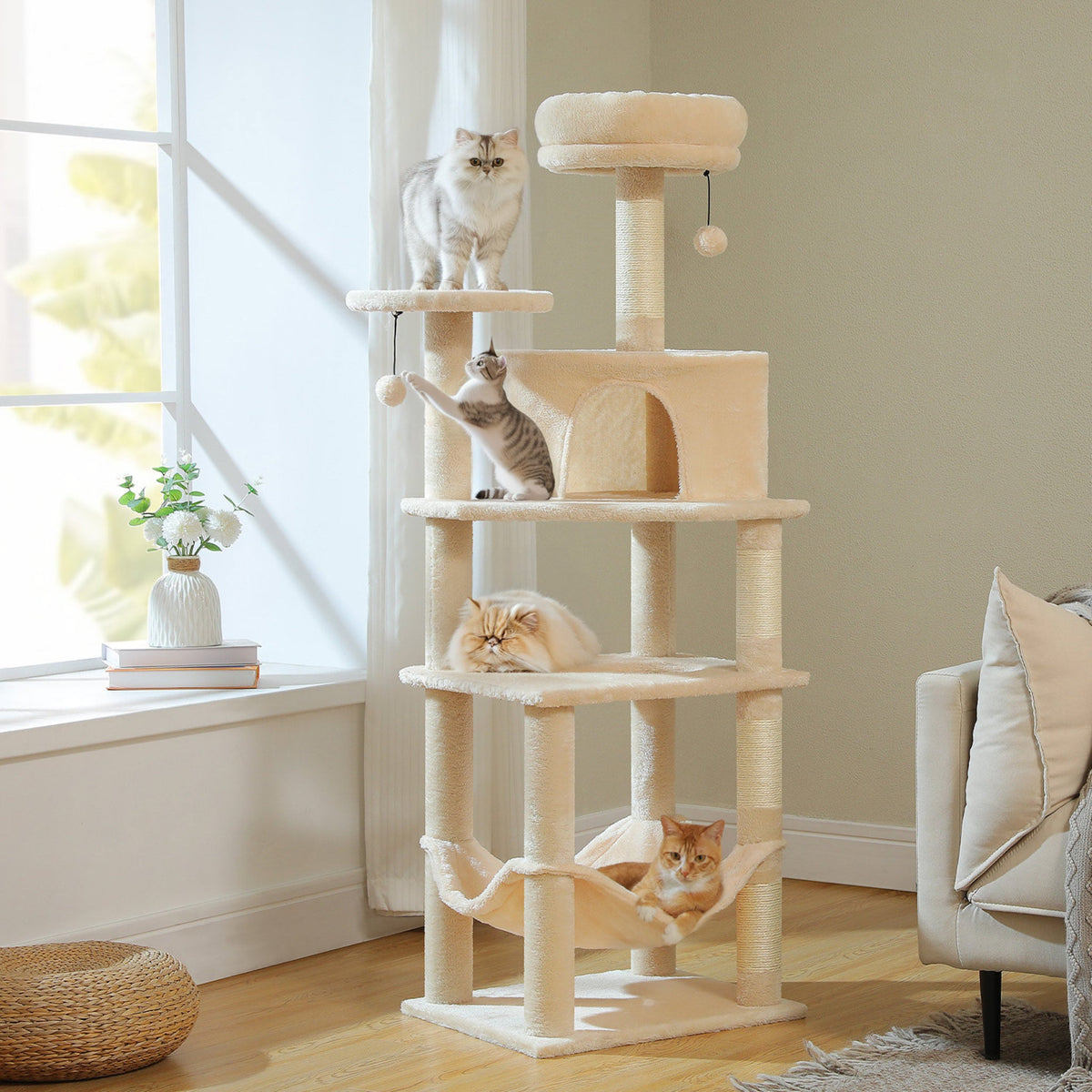 Cat tree 55 in / 140 cm Cat & Cosy