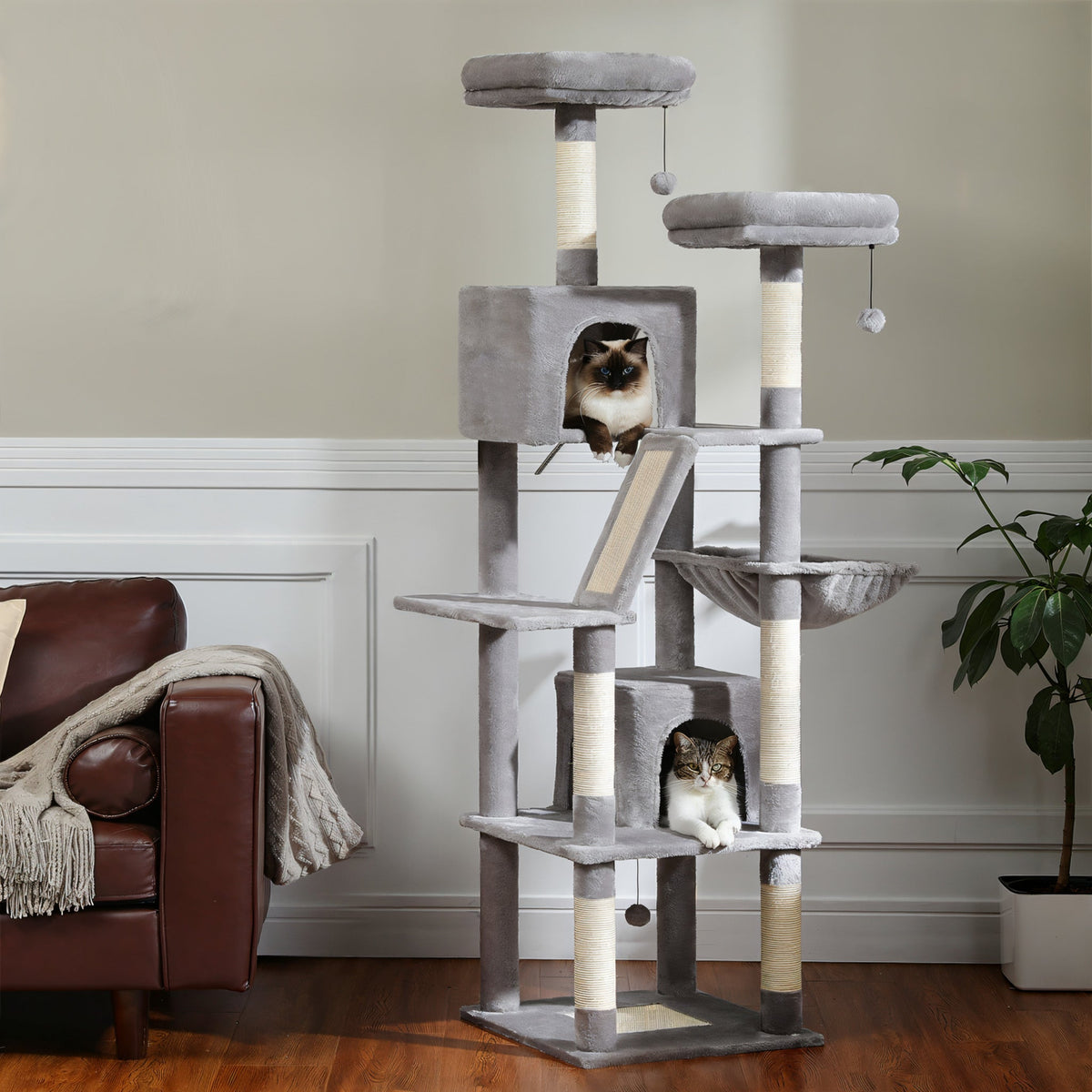 Cat tree 71 in / 180 cm Cat & Cosy