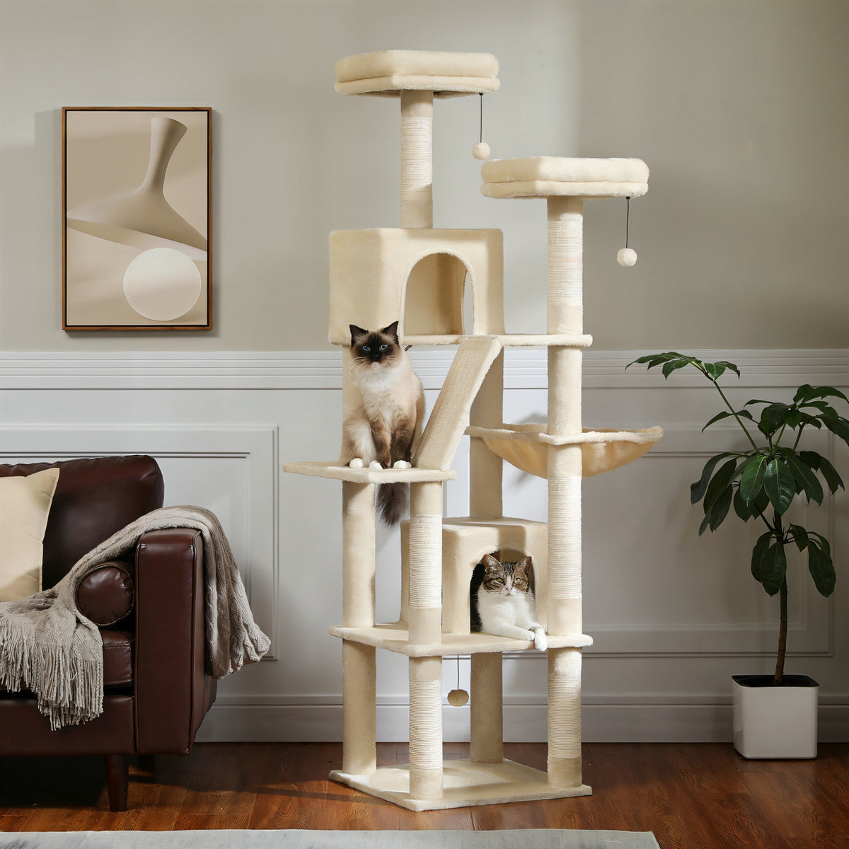 Cat Tree 71 in / 1m80 Cat & Cosy