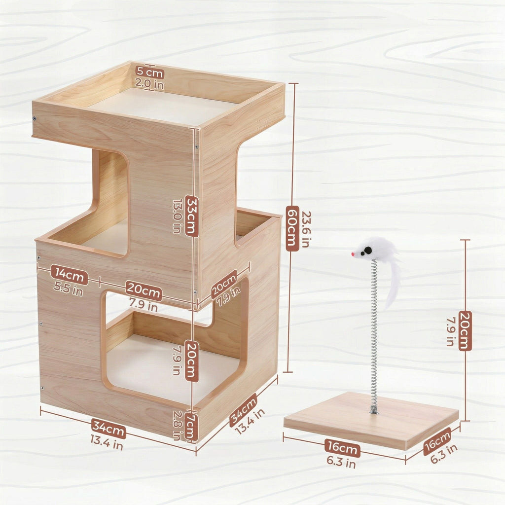 Cat tree furniture wood Cat & Cosy