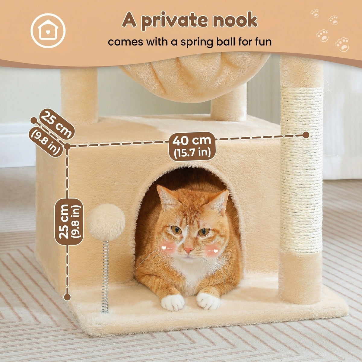 Cat tree small apartment Cat & Cosy