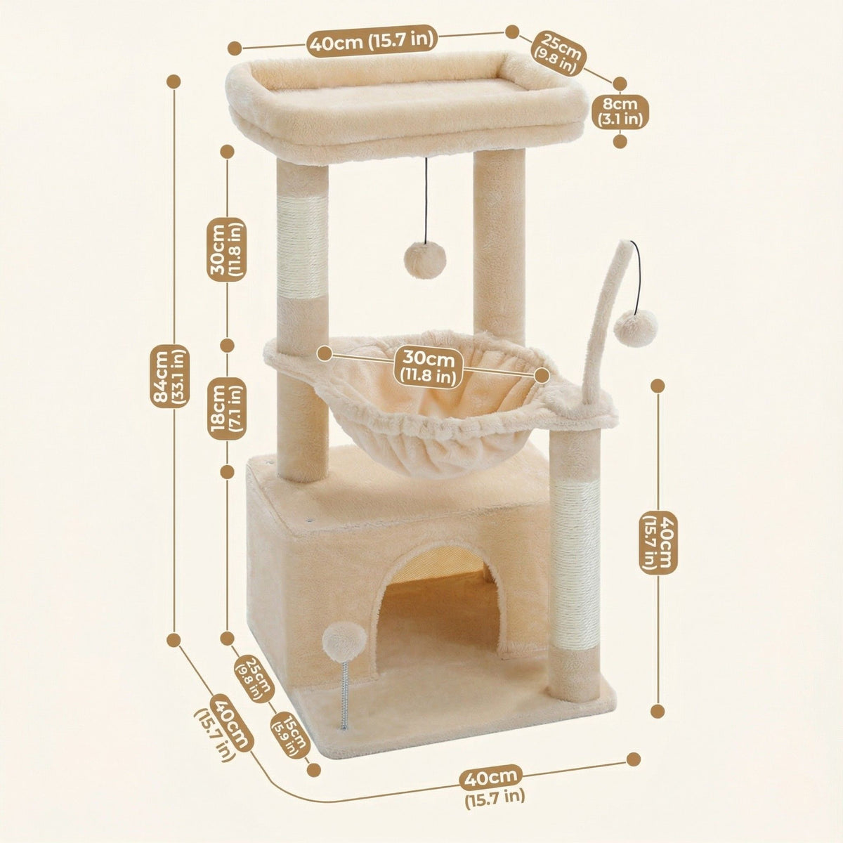 Cat tree small apartment Cat & Cosy