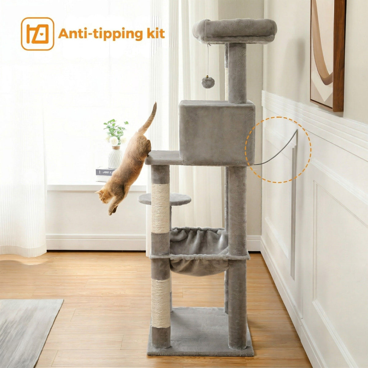 Cat tree tall height Cat & Cosy