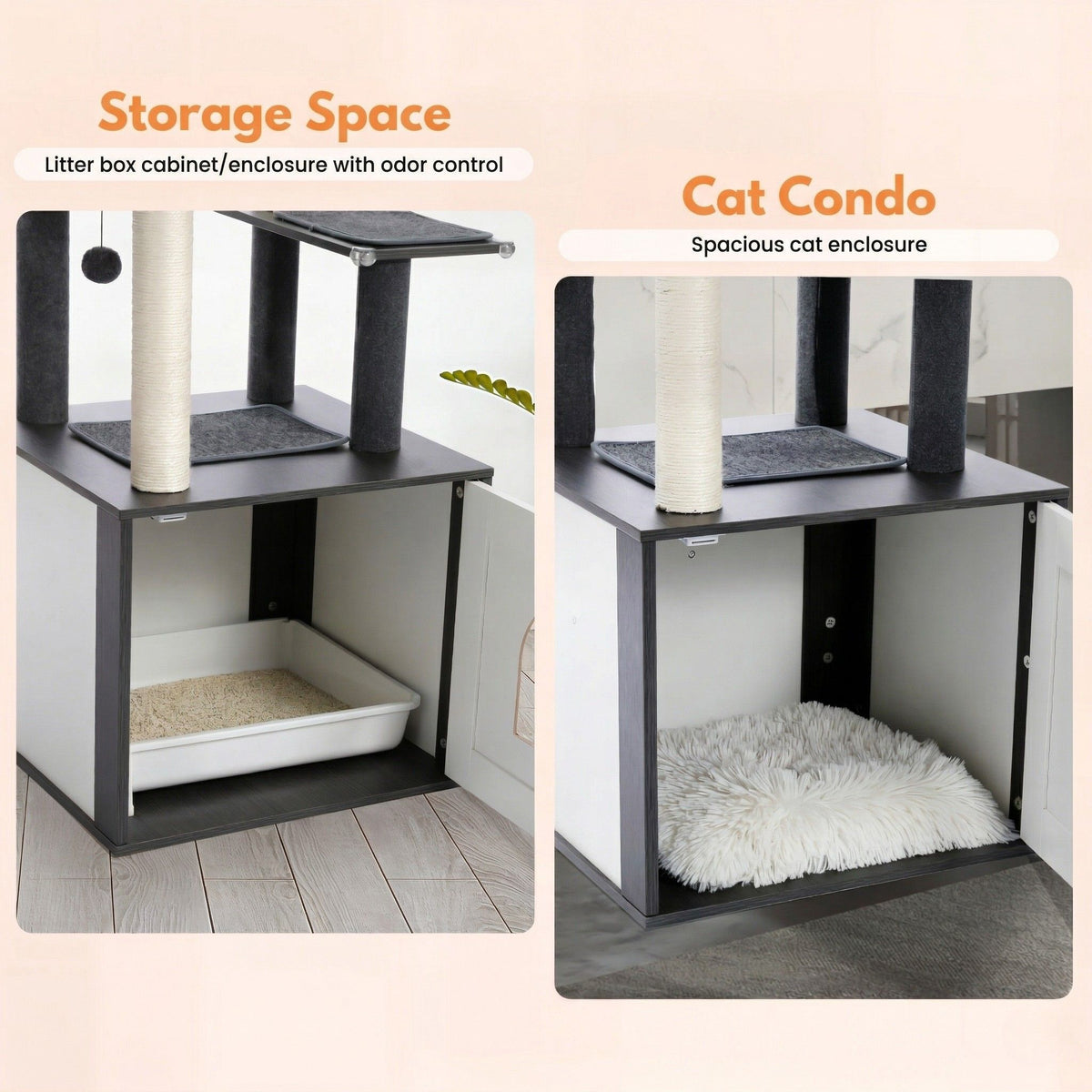 Cat tree wooden box Cat & Cosy