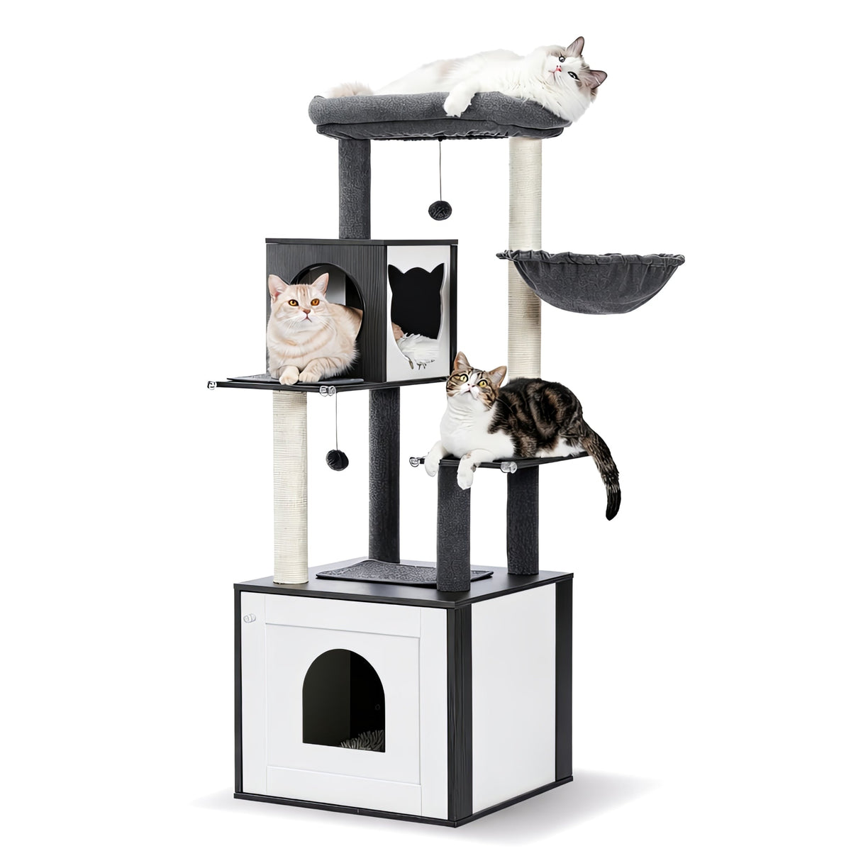 Cat tree wooden box Cat & Cosy