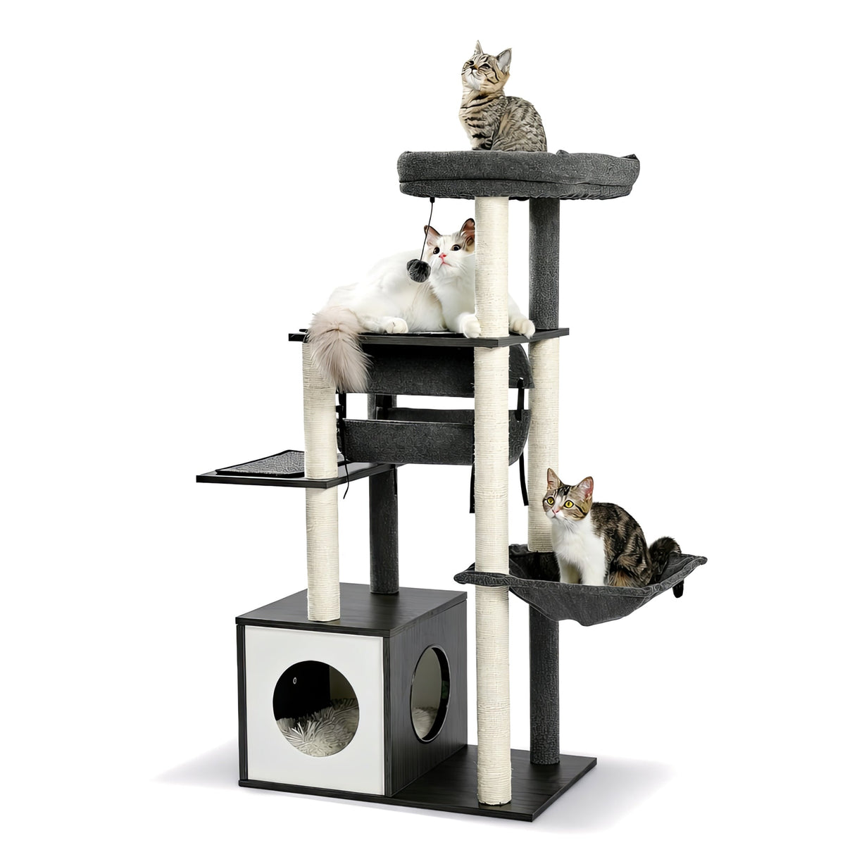 Design wooden cat tree Cat & Cosy