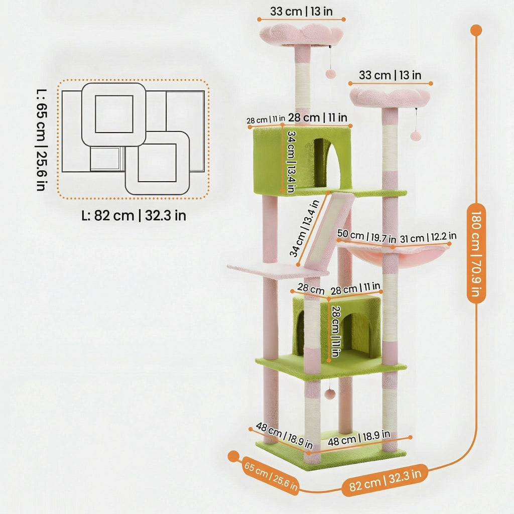 Flower design cat tree Cat & Cosy