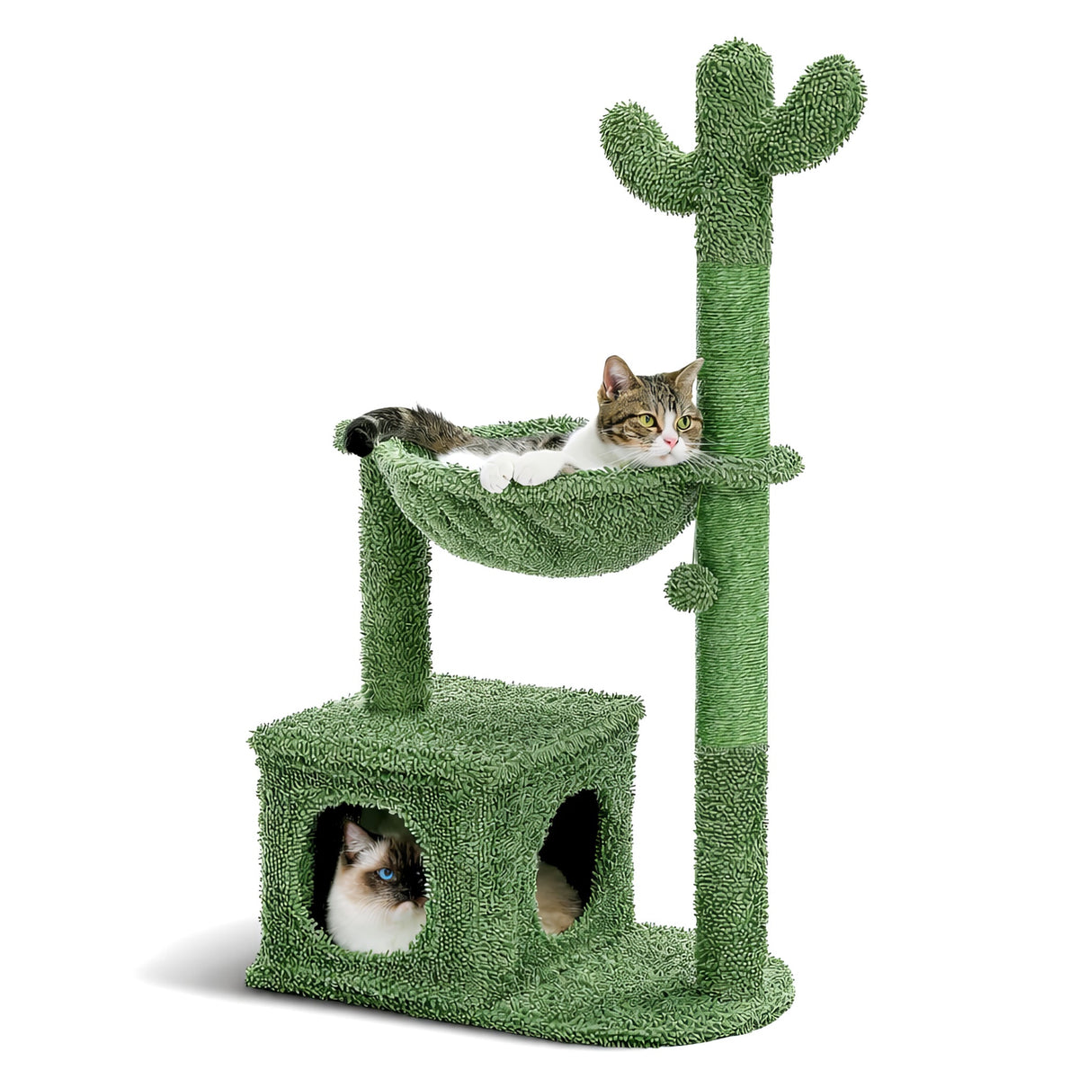 Green Cactus Cat Tree Cat & Cosy