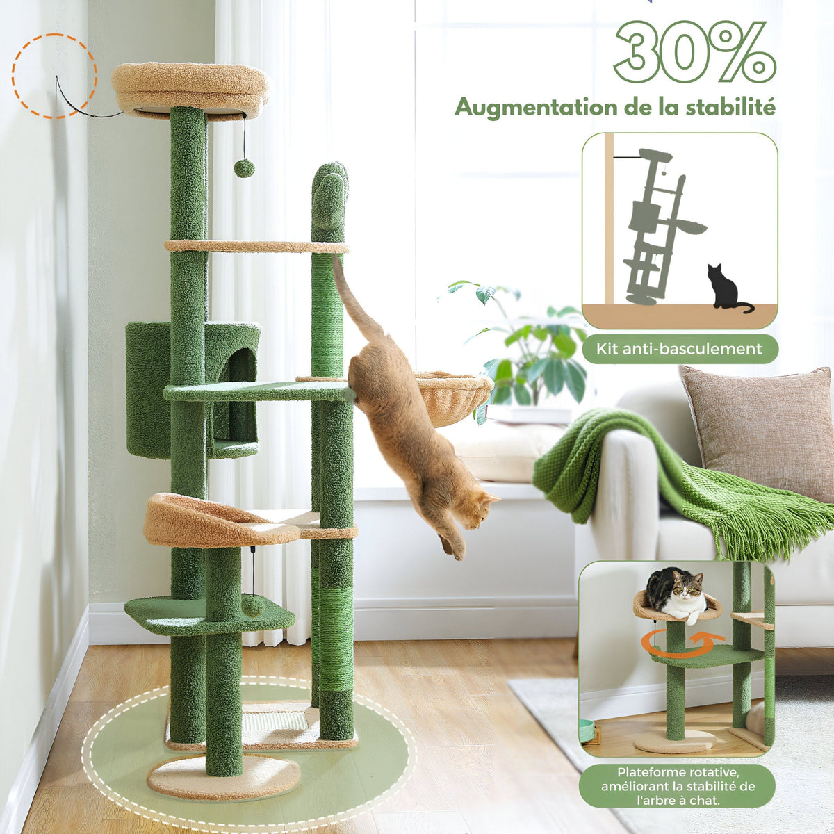 Large Cactus Cat Tree Cat & Cosy