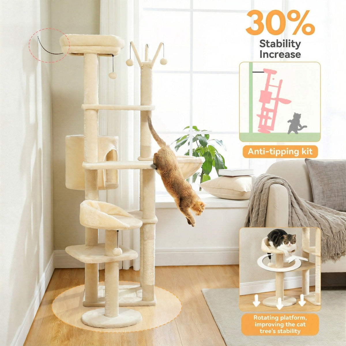 Large Cat Tree for Large Cats Cat & Cosy