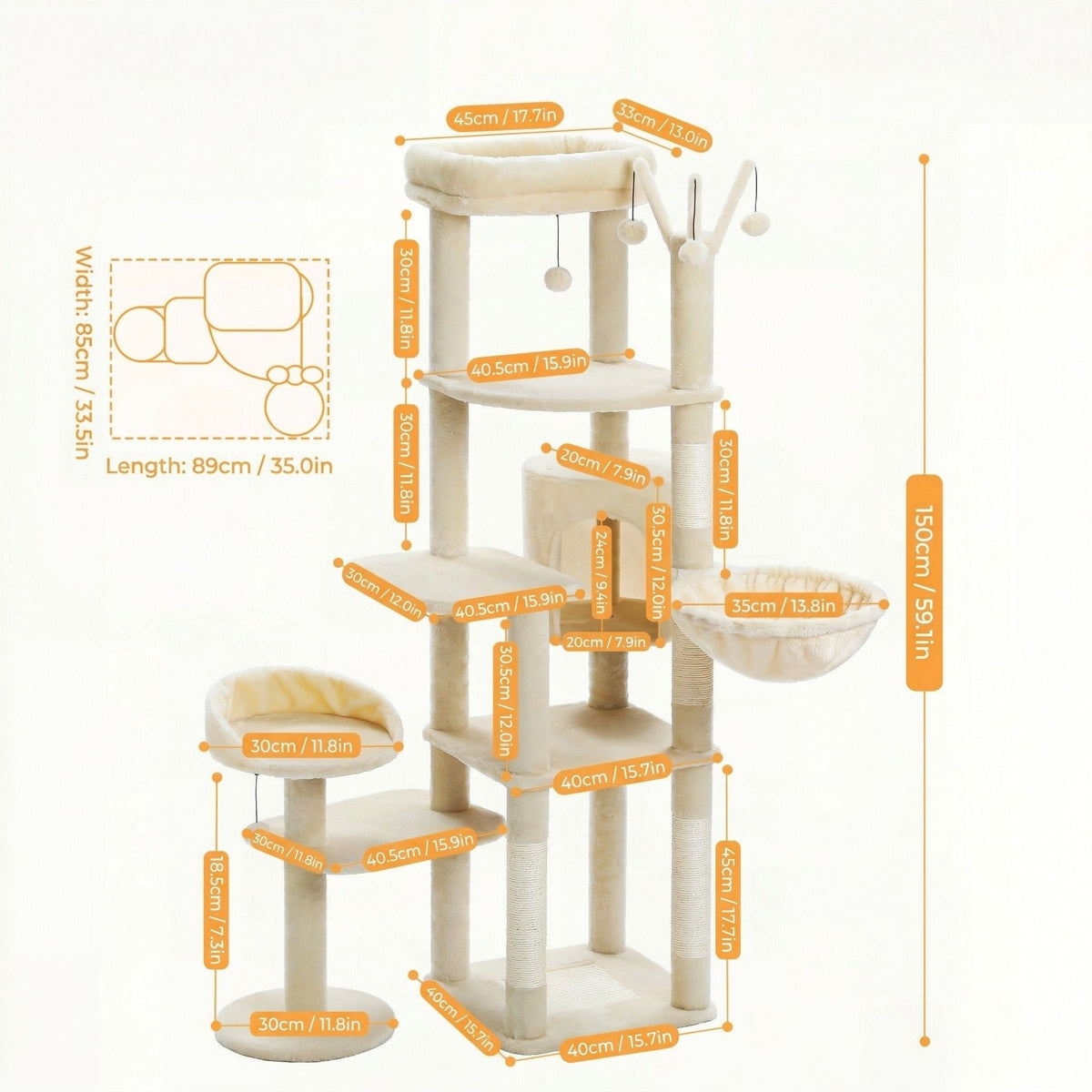 Large Cat Tree for Large Cats Cat & Cosy