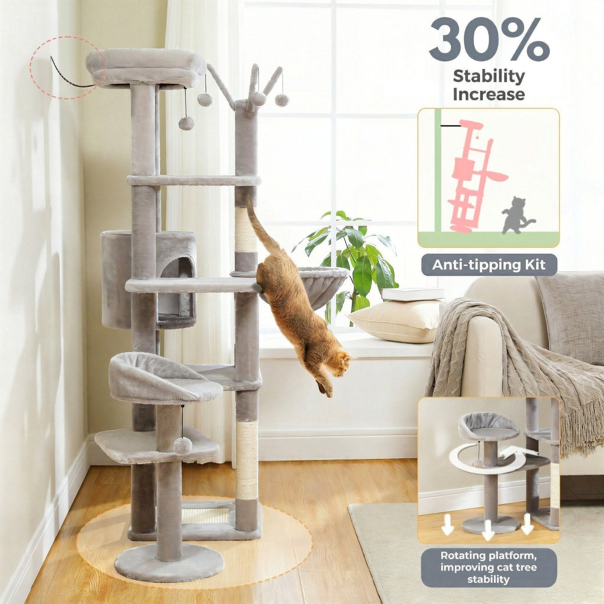 Large cat tree tower Cat & Cosy