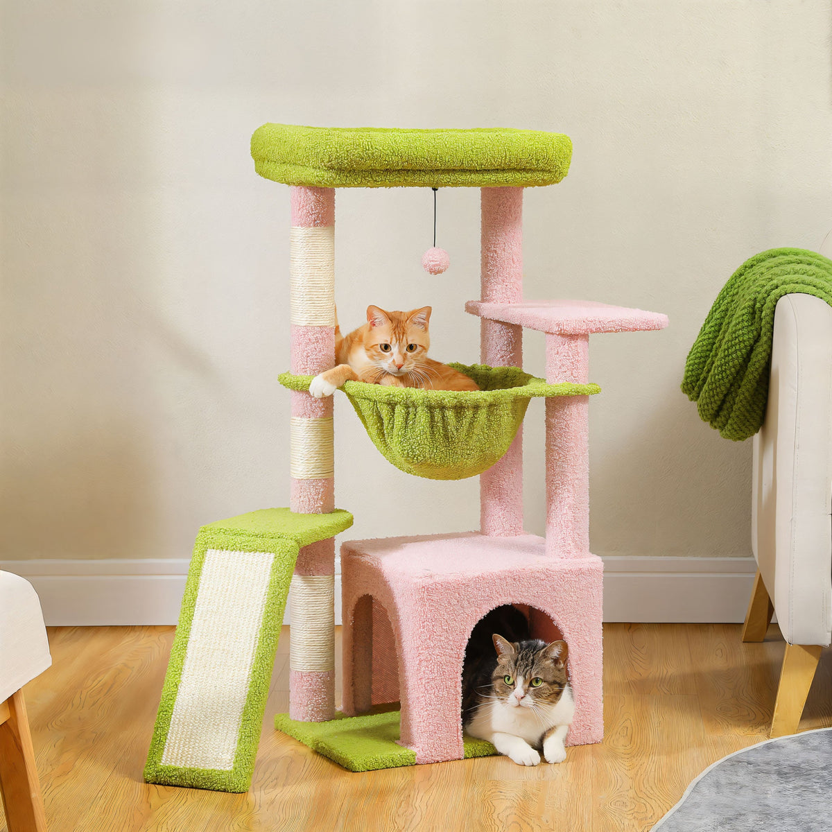 Large Cat Tree with Condo and Hammock Cat & Cosy