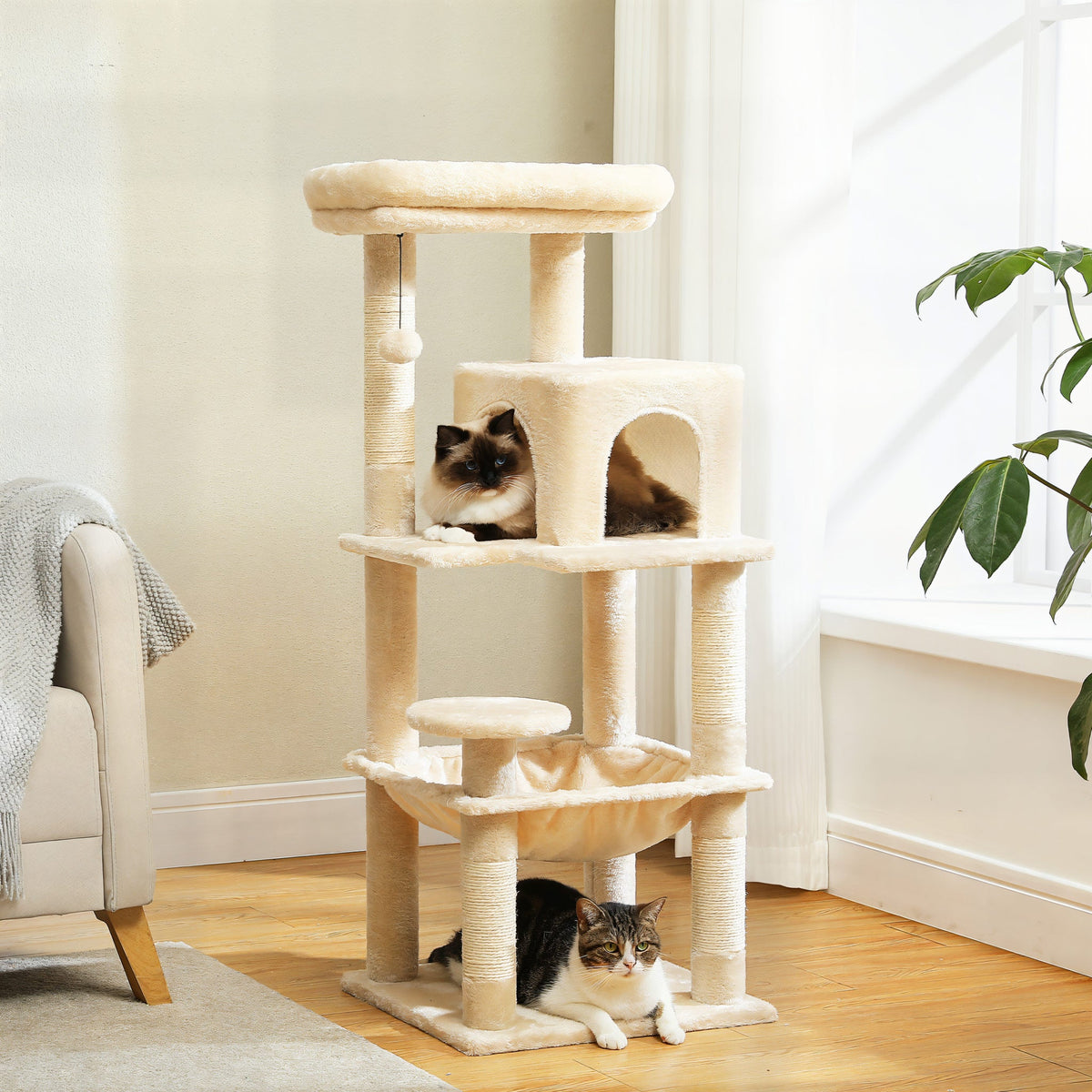 Large cat tree with hammock Cat & Cosy
