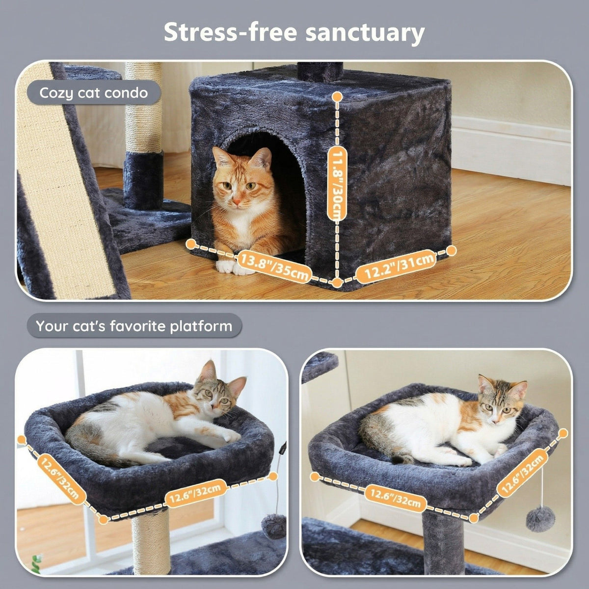 Large corner cat tree Cat & Cosy