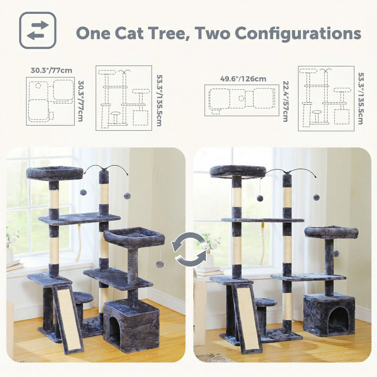 Large corner cat tree Cat & Cosy