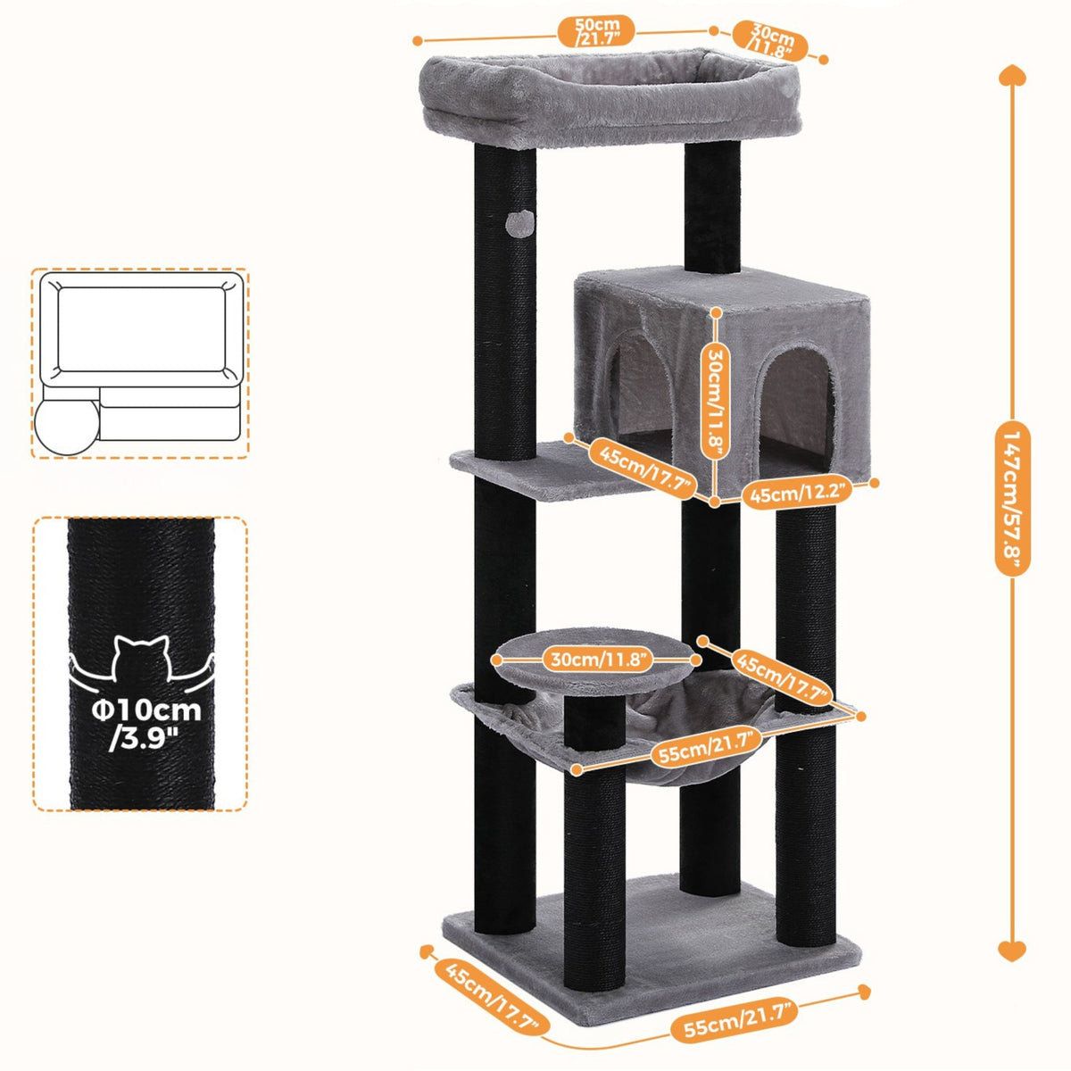 Large Durable Cat Tree Cat & Cosy