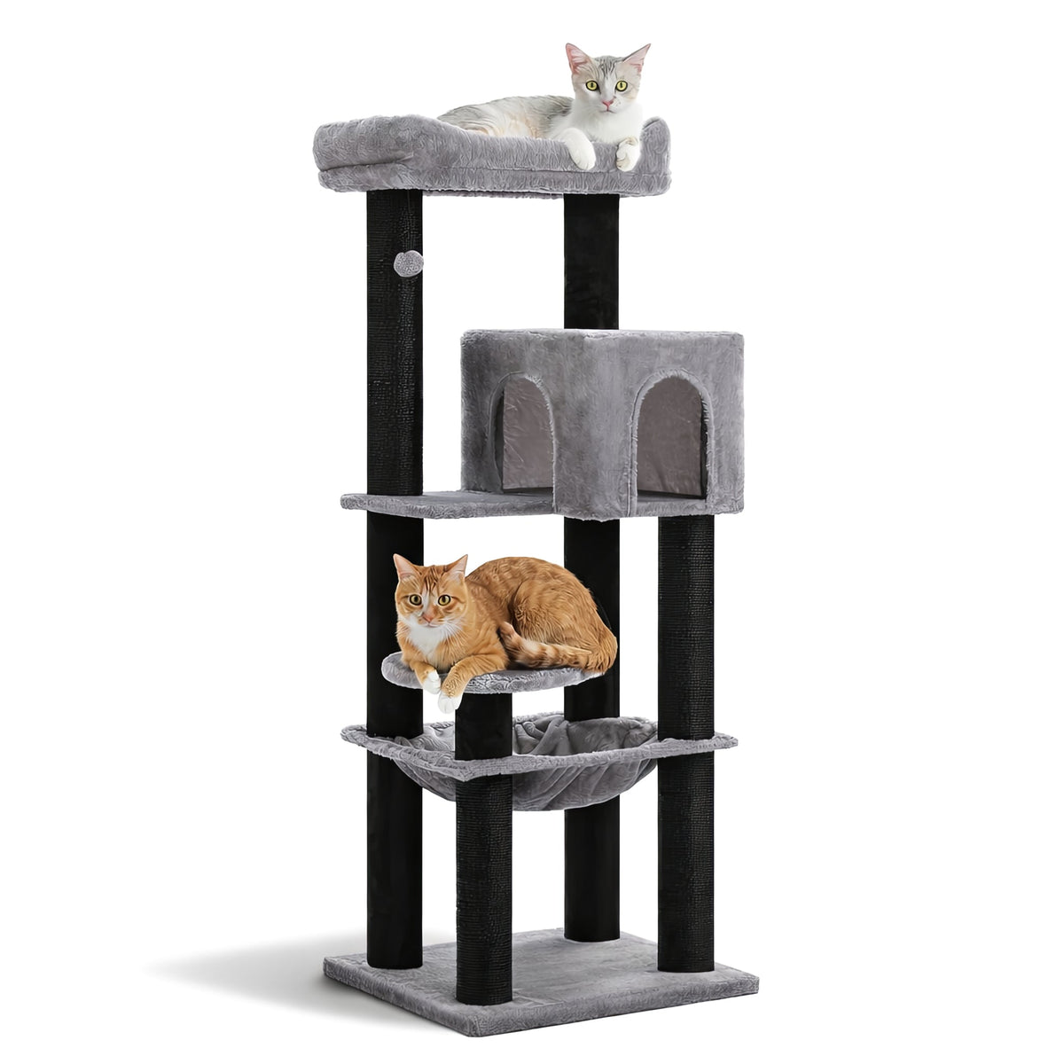 Large Durable Cat Tree Grey/Black Cat & Cosy