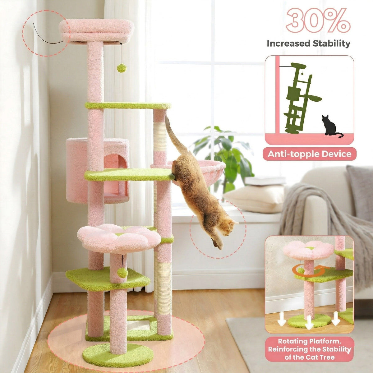 Large Flower Cat Tree Cat & Cosy