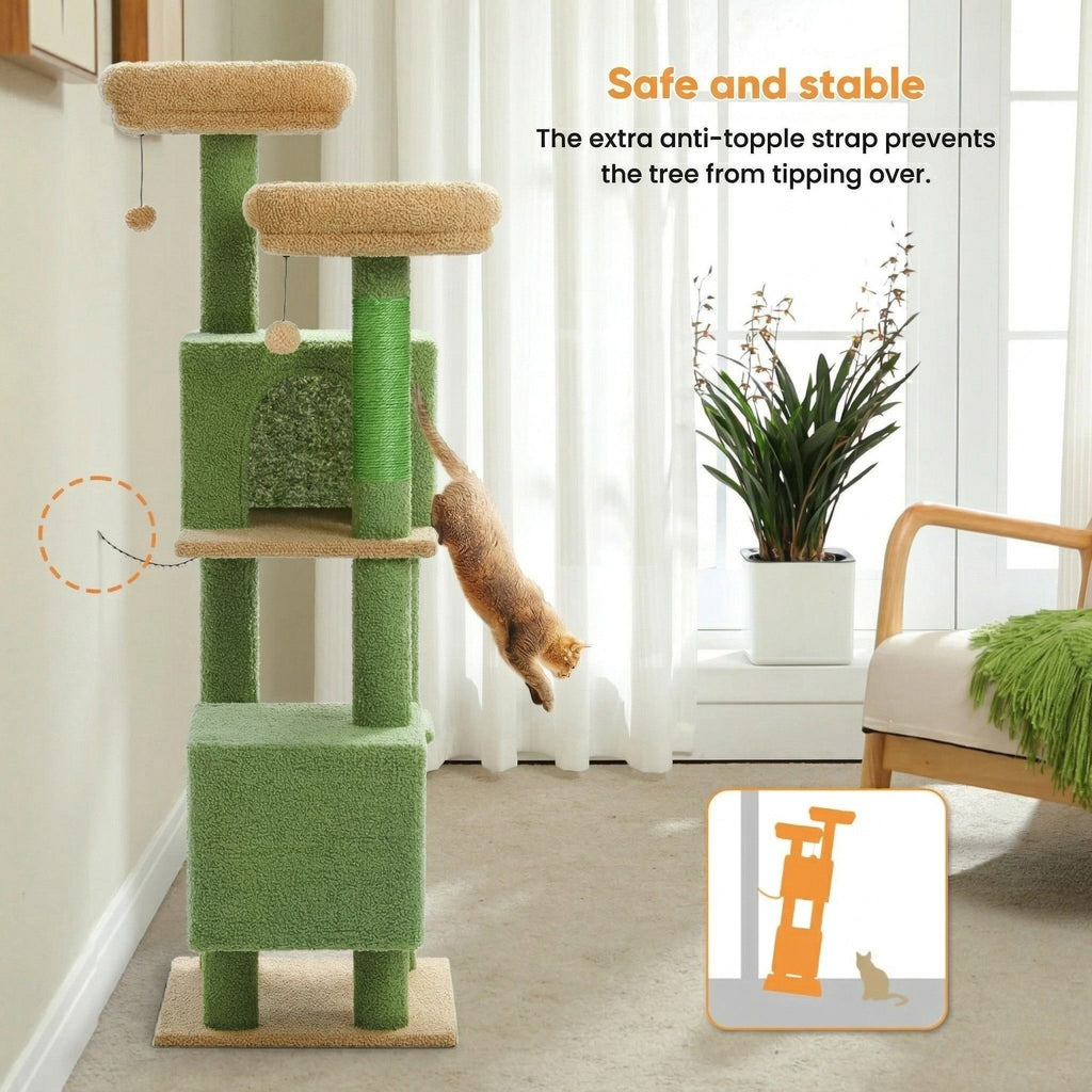 Large Solid and Stable Cat Tree Cat & Cosy