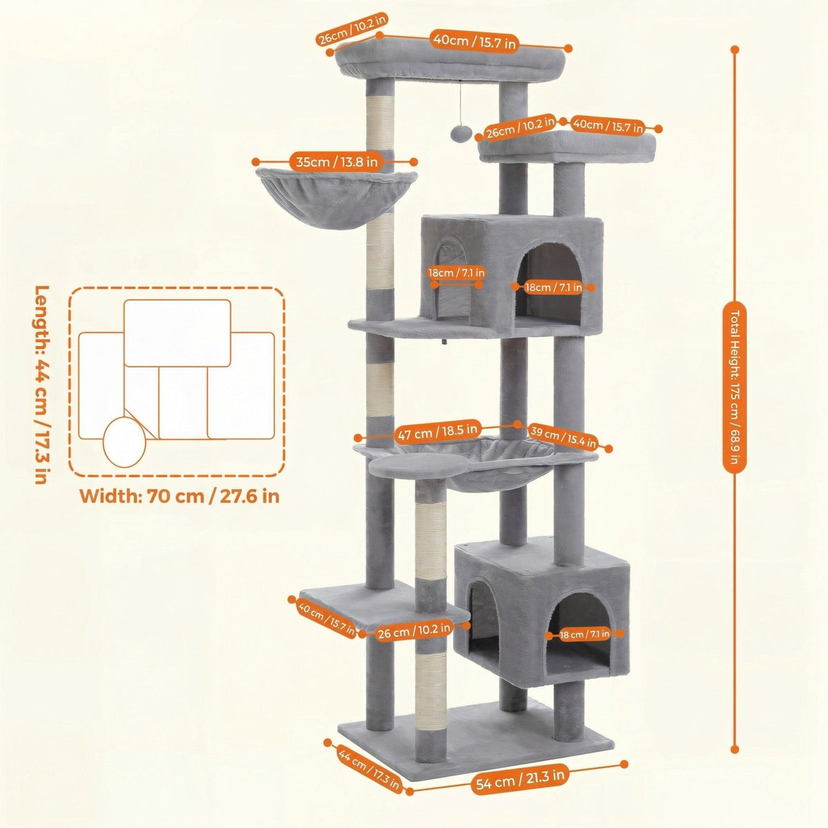 Large XXL Cat Tree Cat & Cosy