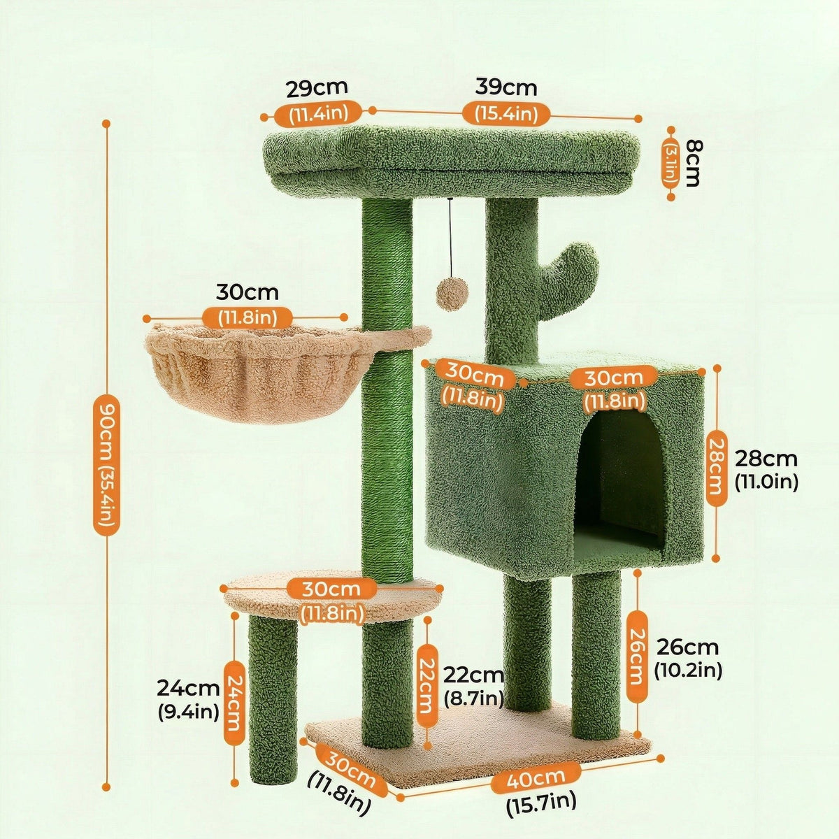 Original cactus cat tree Cat & Cosy