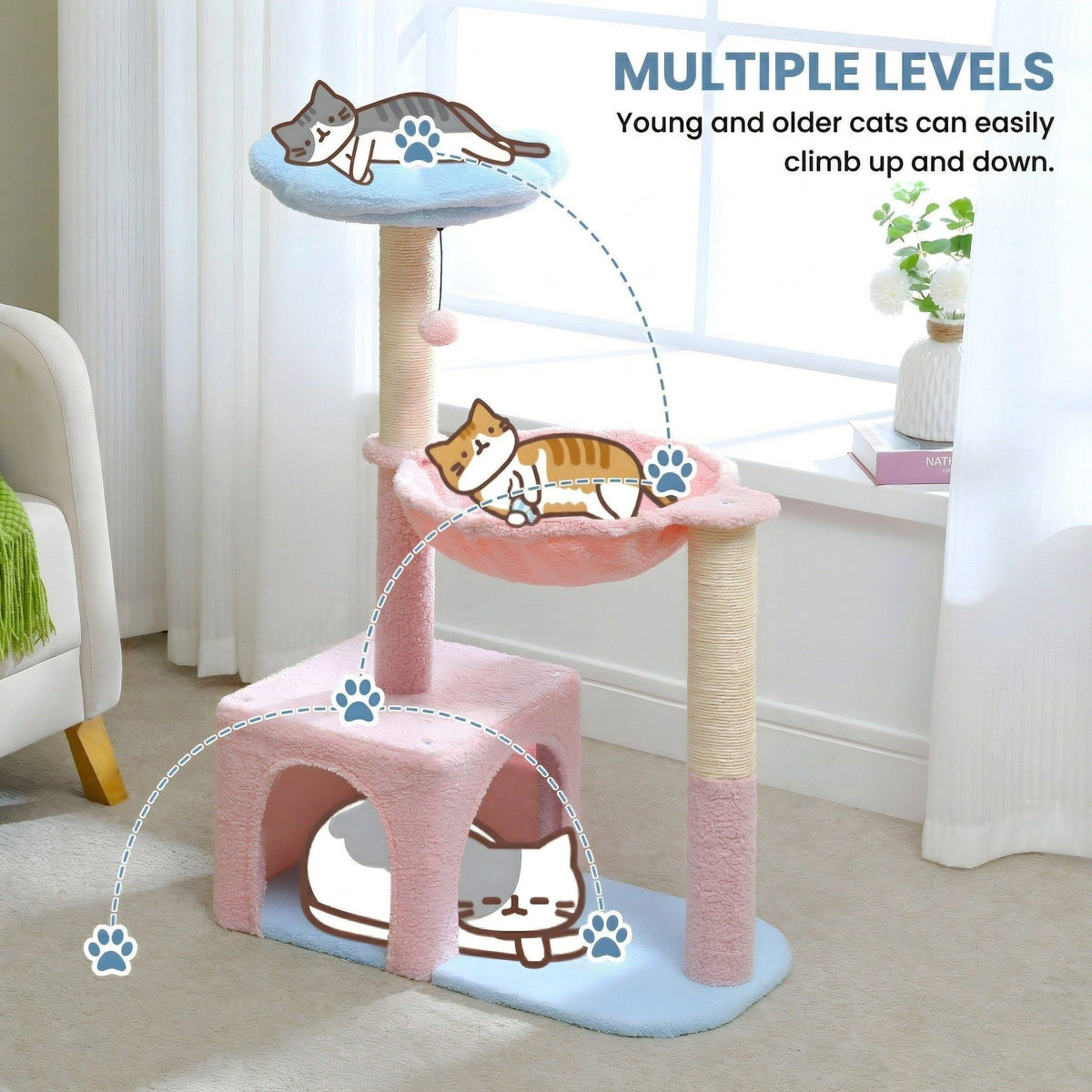 Original cat tree flower Cat & Cosy