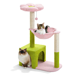 Pink flower cat tree Cat & Cosy