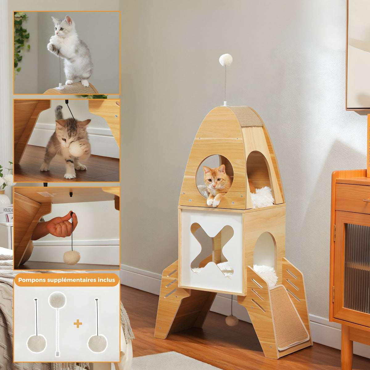 Rocket Cat Tree Cat & Cosy