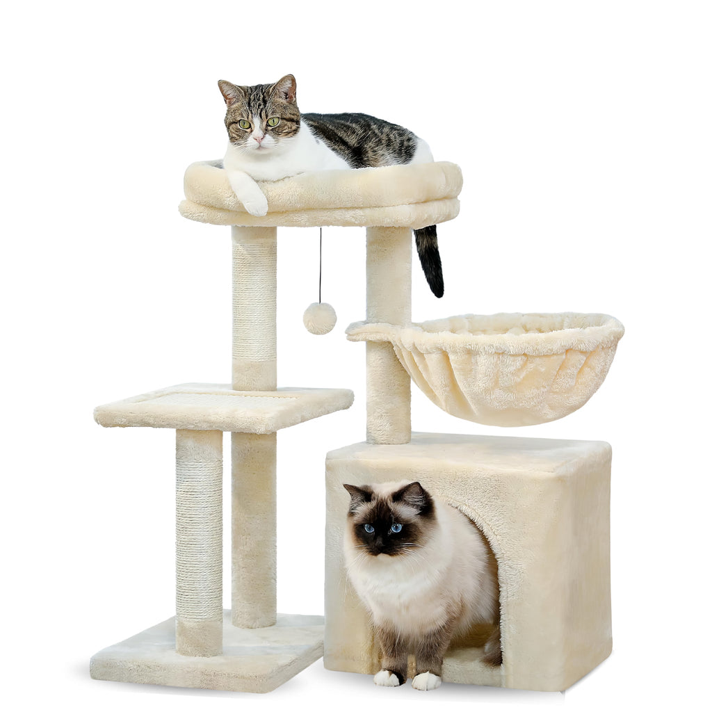 Small Beige Cat Tree Cat & Cosy