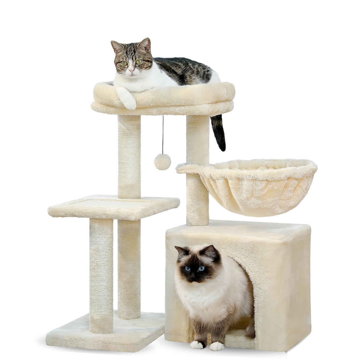 Small Beige Cat Tree Cat & Cosy