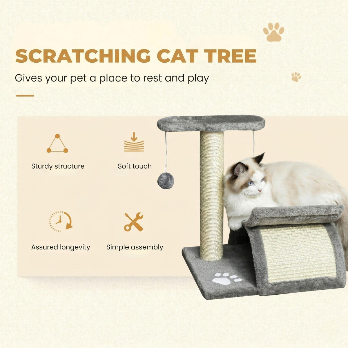 Small Cat Tree Scratcher Cat & Cosy