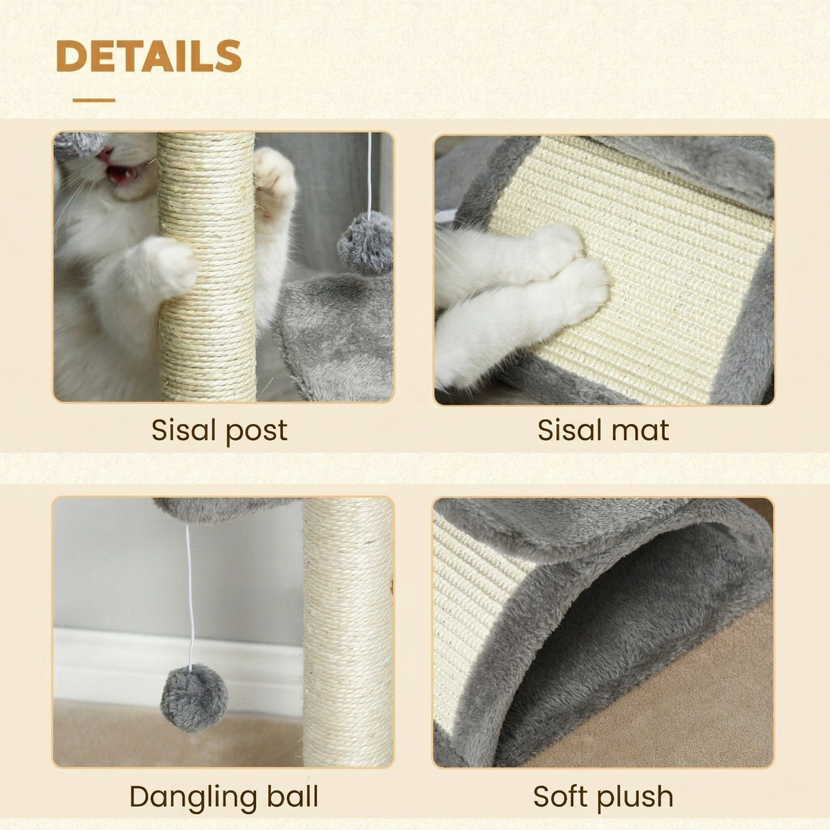 Small Cat Tree Scratcher Cat & Cosy