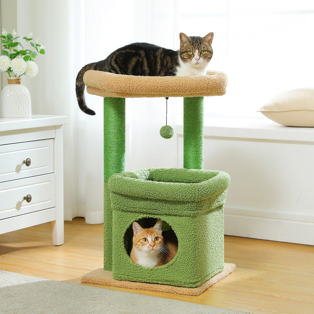 Small cat tree with cabin Cat & Cosy