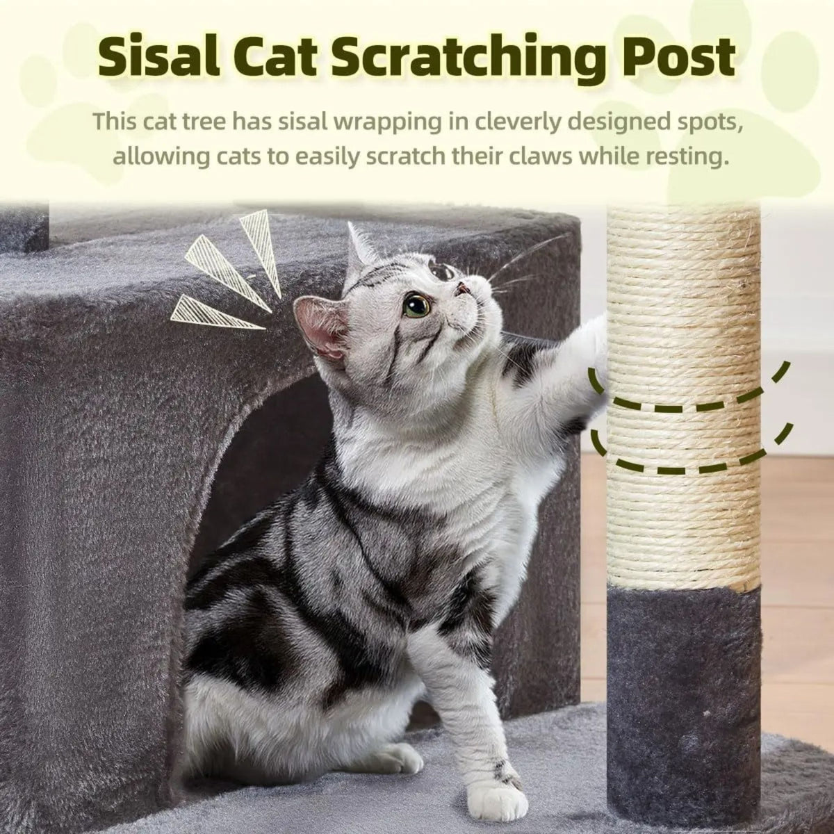 Small Cat Tree with Hammock Cat & Cosy