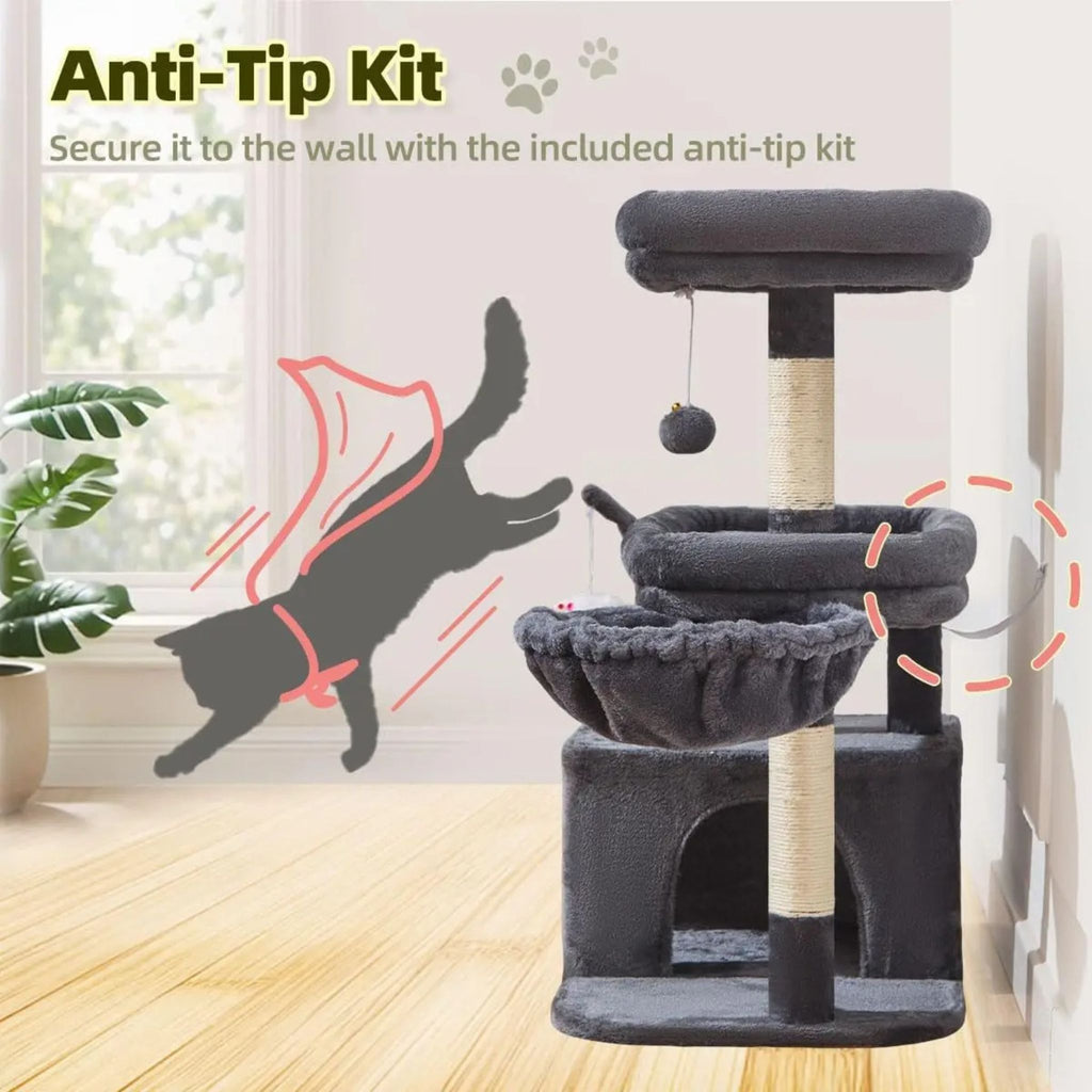 Small Cat Tree with Hammock Cat & Cosy