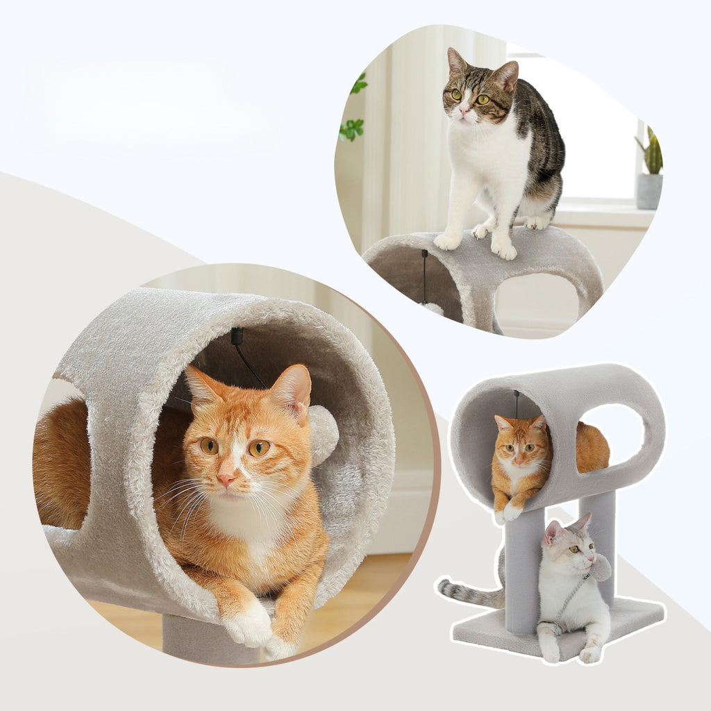 Small Cat Tree with Tunnel Cat & Cosy