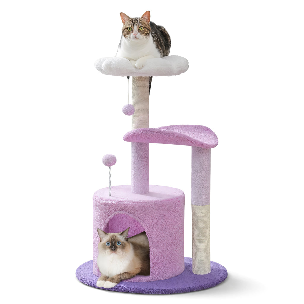 White Flower Cat Tree Cat & Cosy