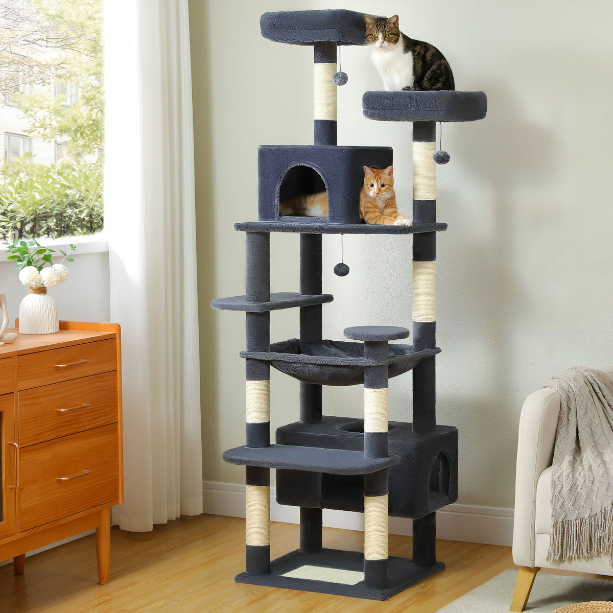 Xxl anthracite cat tree Cat & Cosy