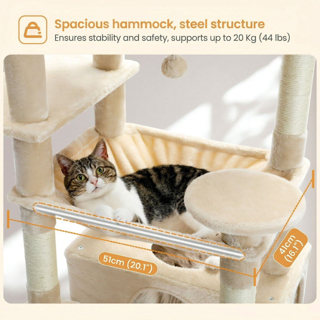 XXL cat tree beige Cat & Cosy