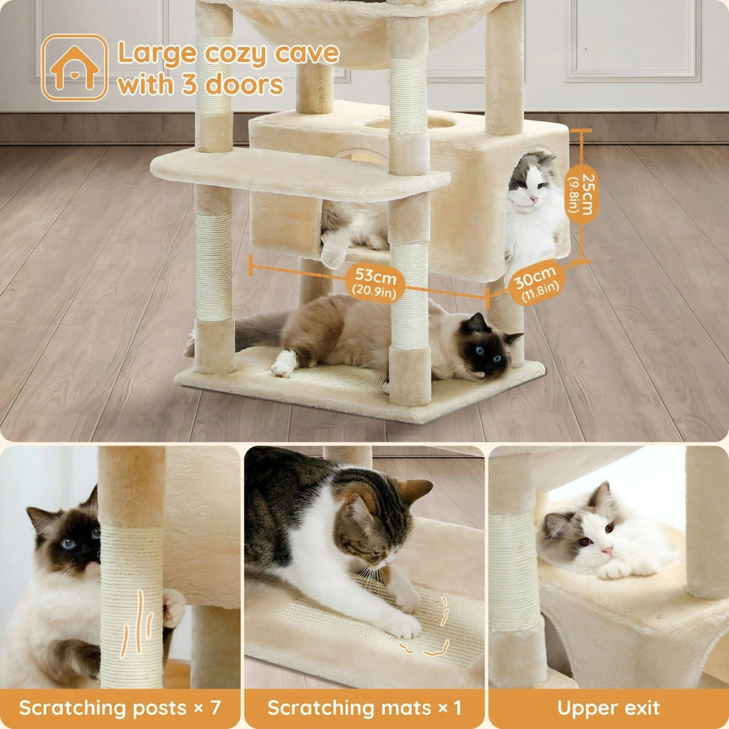 XXL cat tree beige Cat & Cosy