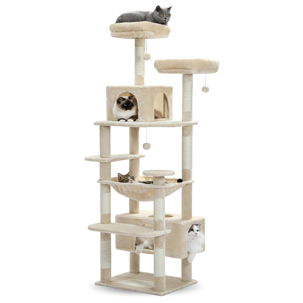 XXL cat tree beige Cat & Cosy